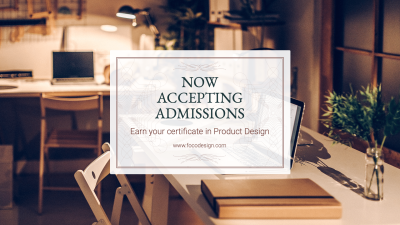 Product Design Certificate Promotion  Facebook Cover