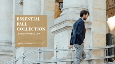 Commercial Men's Suits New Fall Collection Facebook Cover