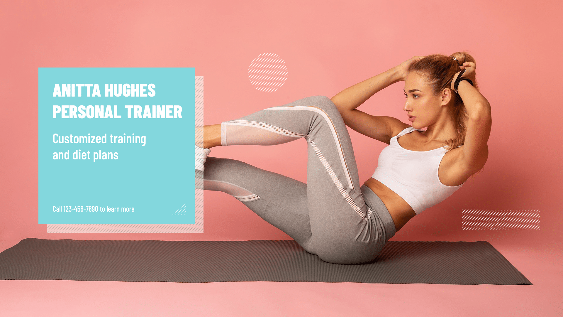 Simple Personal Trainer Introduction Ecommerce Banner预览效果