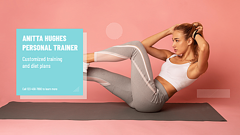 Simple Personal Trainer Introduction Ecommerce Banner