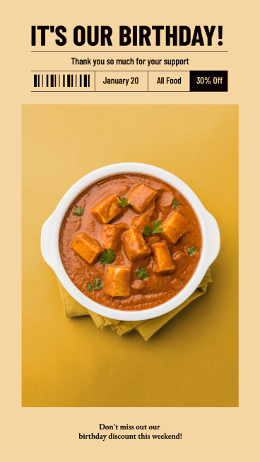 Restaurant Delicacy Promotion Ecommerce Story预览效果