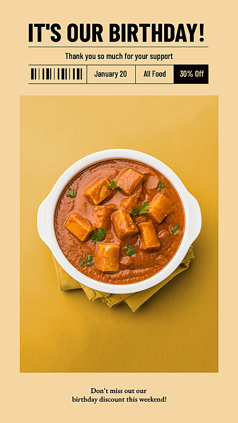 Restaurant Delicacy Promotion Ecommerce Story