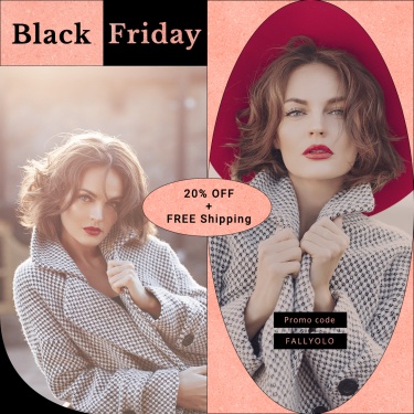 Black Friday Women's Wear Sale Ecommerce Product Image