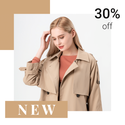 Clothing Bags Promotions Big Discount Fashion Simple Style Poster Ecommerce Product