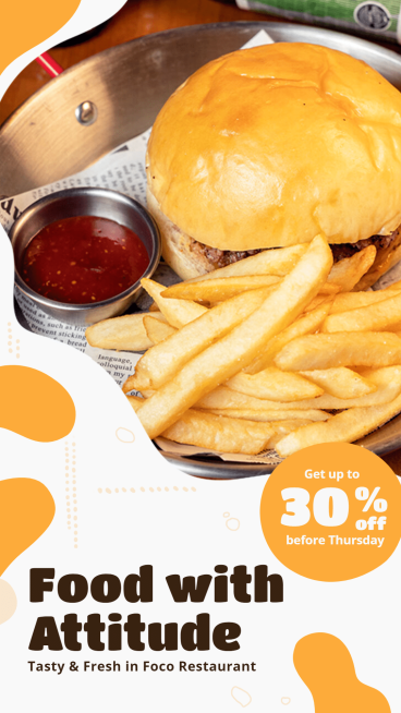 Delicacy Restaurant Promotion Ecommerce Story预览效果