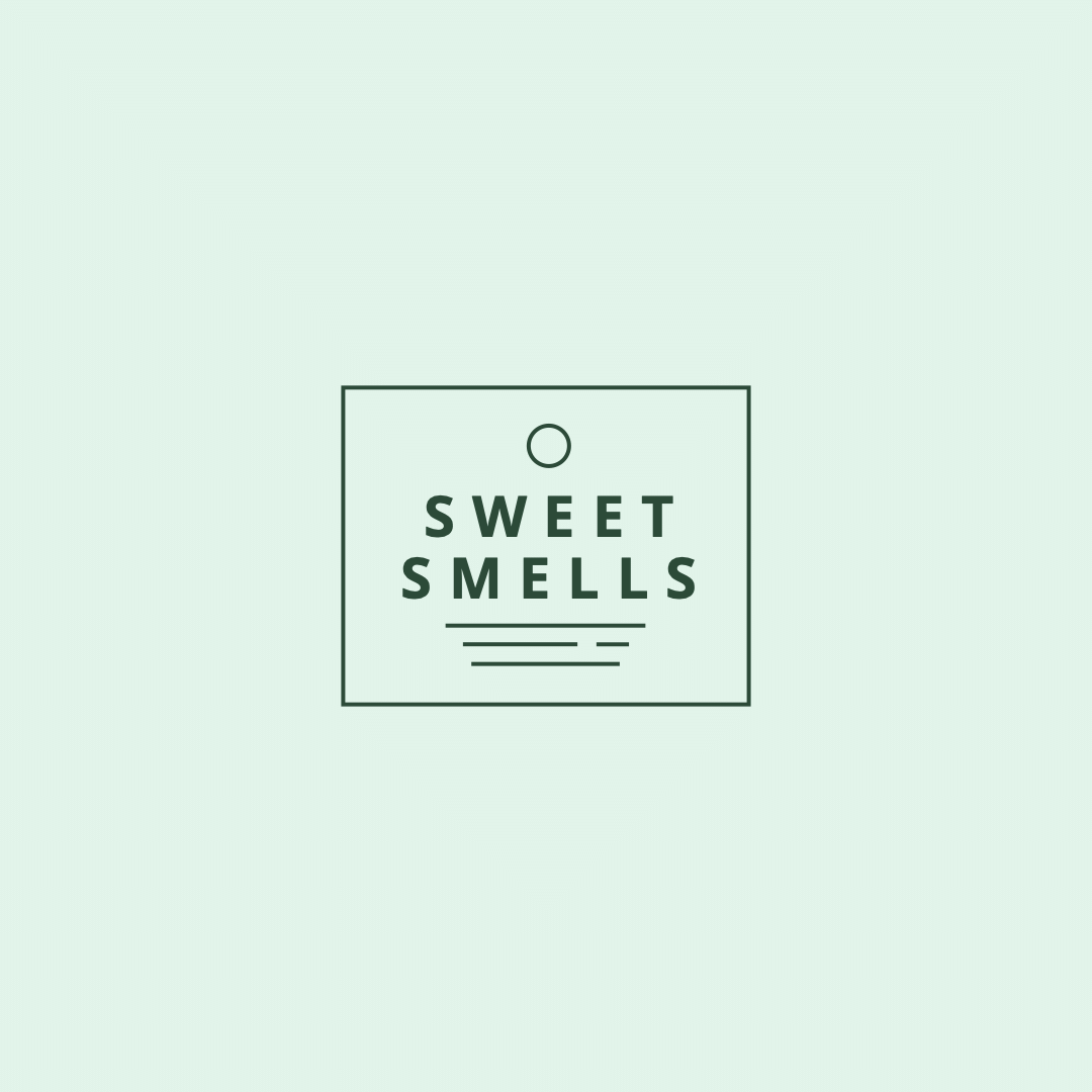 Minimalist Style Sweet Smells Fragrance Logo Image