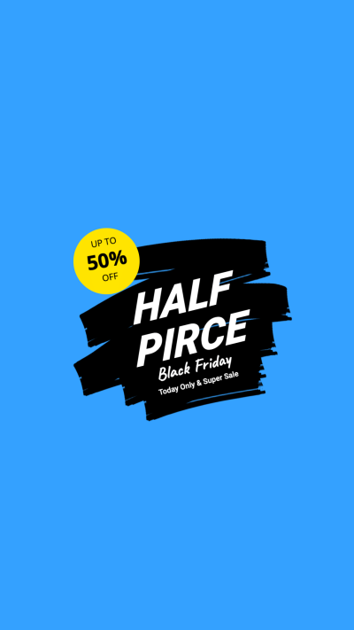 Simple Circle Frame Black Friday Sales Instagram Highlight