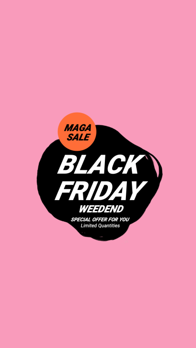 Fashion Orange Frame Black Friday Sales Instagram Highlight