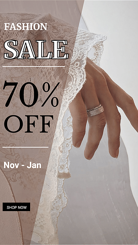 Fashion Women's Ring Detail Disccount Sale Instagram Story