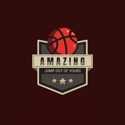 Fashionable Basketball Shop Logo Image