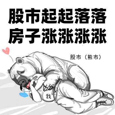 房地产中介朋友圈表情包方形海报