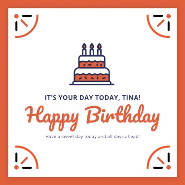 Birthday Card Design Fashion Simple Style Poster Ecommerce Product