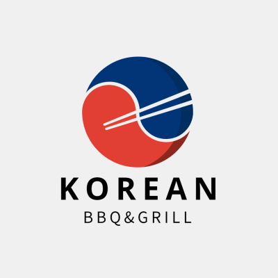 Creative Style Korean Restaurant Logo Image