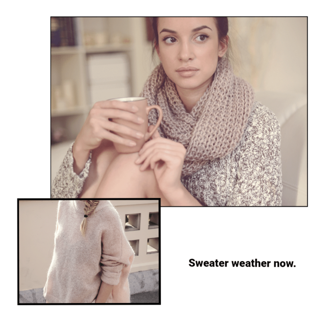Winter Clothing New Arrival Template Poster Simple Style Ecommerce Product预览效果