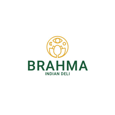 Circle Element Simple Fashion Style Indian Restaurant Logo Image