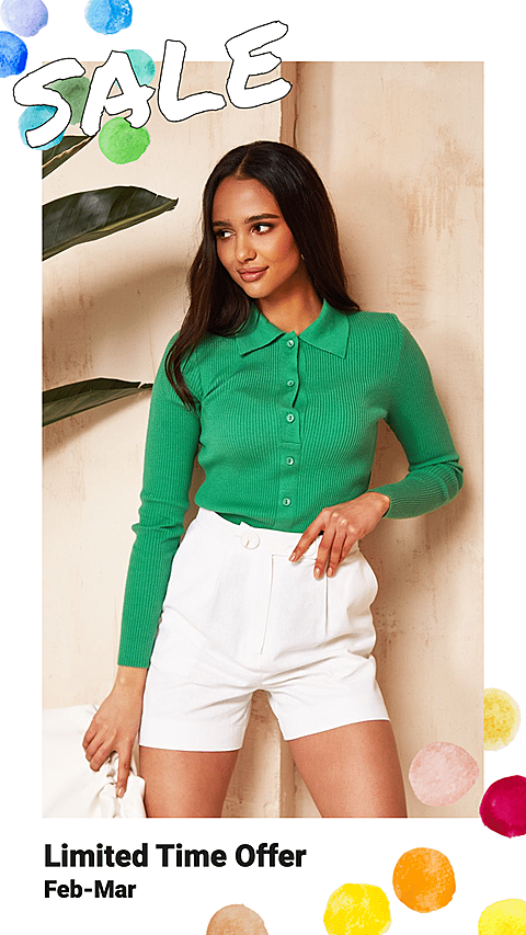Simple Fresh Women's Wear Sale Display Instagram Story
