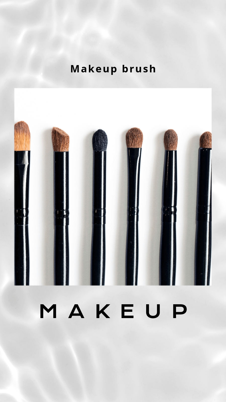 Simple Fashion Makeup Brush Display Introduction Instagram Story预览效果