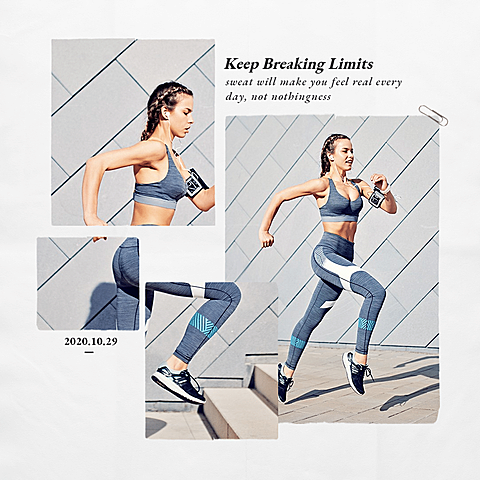 Fashion Women's Sportswear Display Ecommerce Product Image