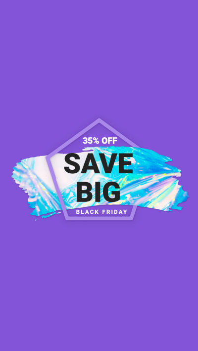 Fashion Purple Geometry Frame Black Friday Sales Instagram Highlight