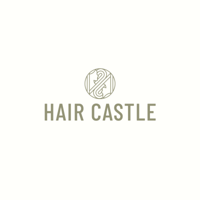 Simple Fashion Style Hair Castle Logo Image