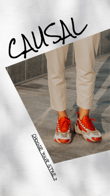 Simple Literary Sport Shoes Display Introduction Instagram Story预览效果
