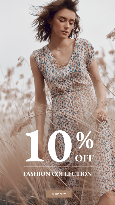 Design Sketch Clothing Big Discount Simple Fashion Style Polaroid Simulation Instagram Story