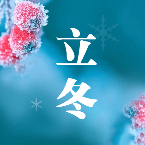 立冬节气冬天你好下雪公众号次图预览效果
