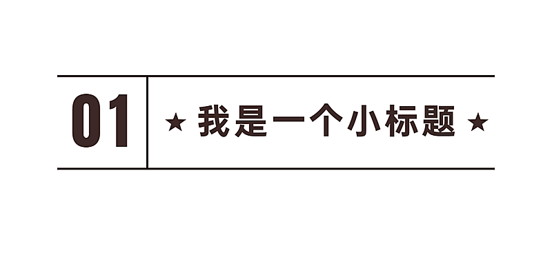 序号编号文字文章小标题