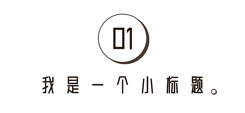 序号编号文字文章小标题