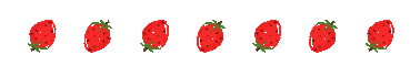 可爱草莓水果动态分割线符分隔符