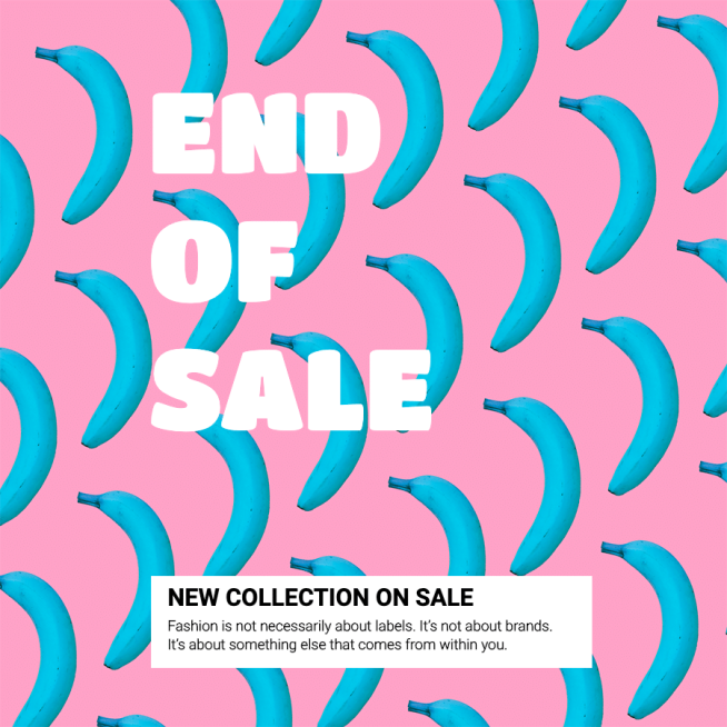 Blue Banana Simple Fashion Apparel Discount Promo Ecommerce Product Image预览效果