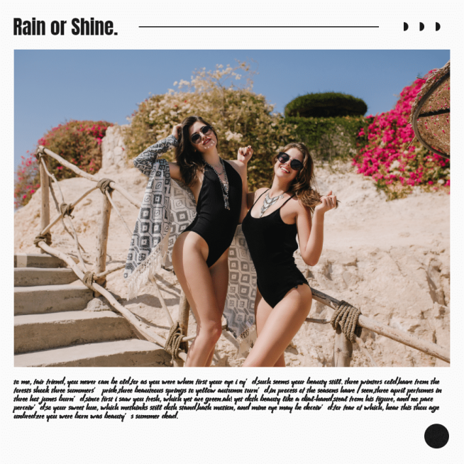Simple Black Line Element World Friendship Day Woman Record Instagram Post预览效果