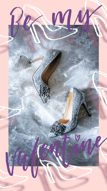 Hand-painted High Heel Fashion Valentine's Day Accessories Promo Ecommerce Story预览效果
