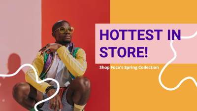 Spring Collection New Arrival Clothes Store Facebook Cover