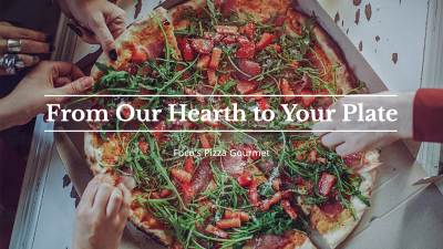 Delicious Food Brand Display Simple Style Poster Facebook Cover