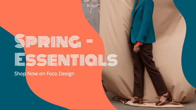 Simple Fashion Women's Spring Wear New Arrival Display Facebook Cover