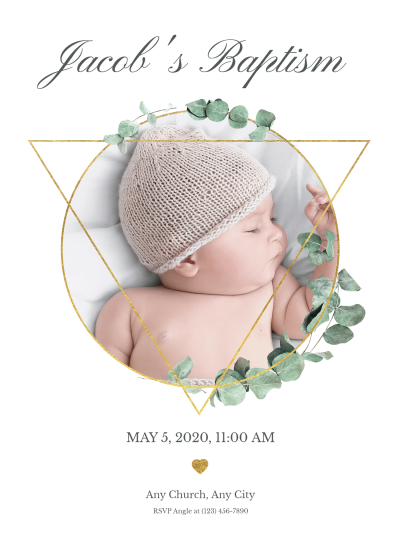 Baby's Baptism Ceremony Invitation Letter