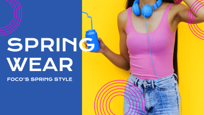 Creative Women's Spring Wear New Arrival Display Facebook Cover