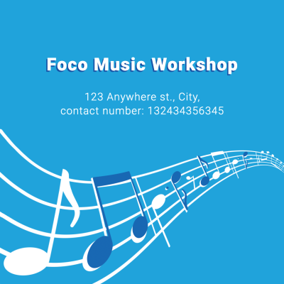 Simple Music Workshop Recommend Instagram Post