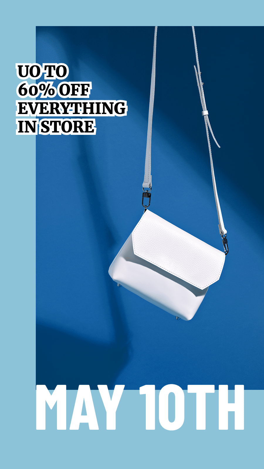 Blue Background White Bag Picture Simple Fashion Cool Style Products Promotion Instagram Highlight预览效果