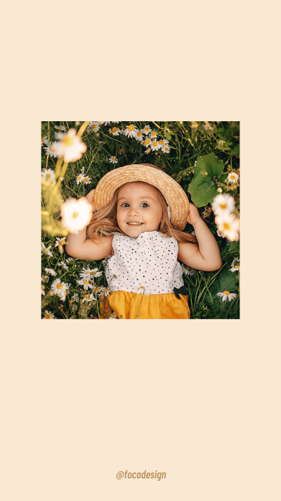 Children Photo Display Template Poster Instagram Story