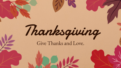 Fresh Thanksgiving Greeting Facebook Cover
