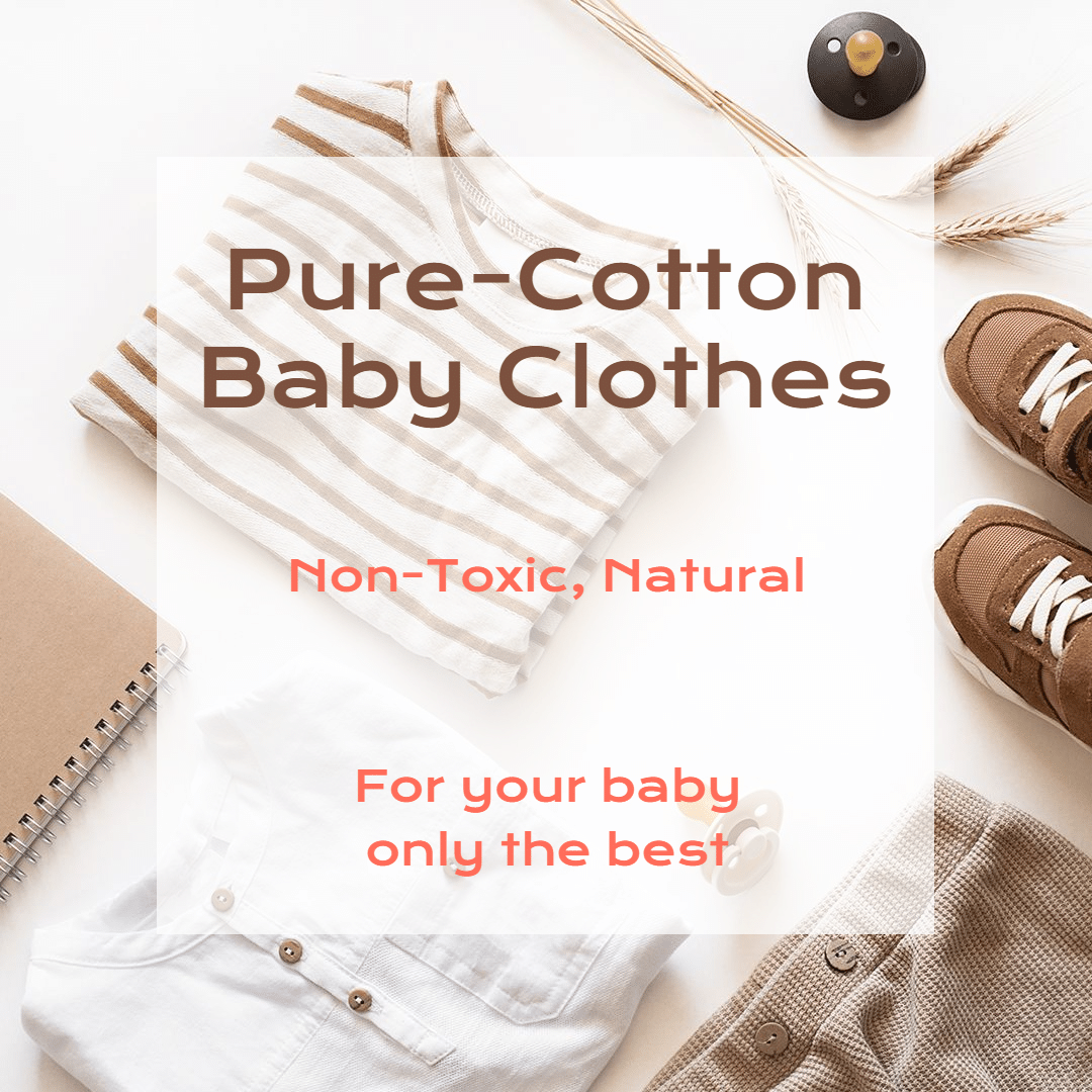Pure-Cotton Baby Clothes Ecommerce Product Image