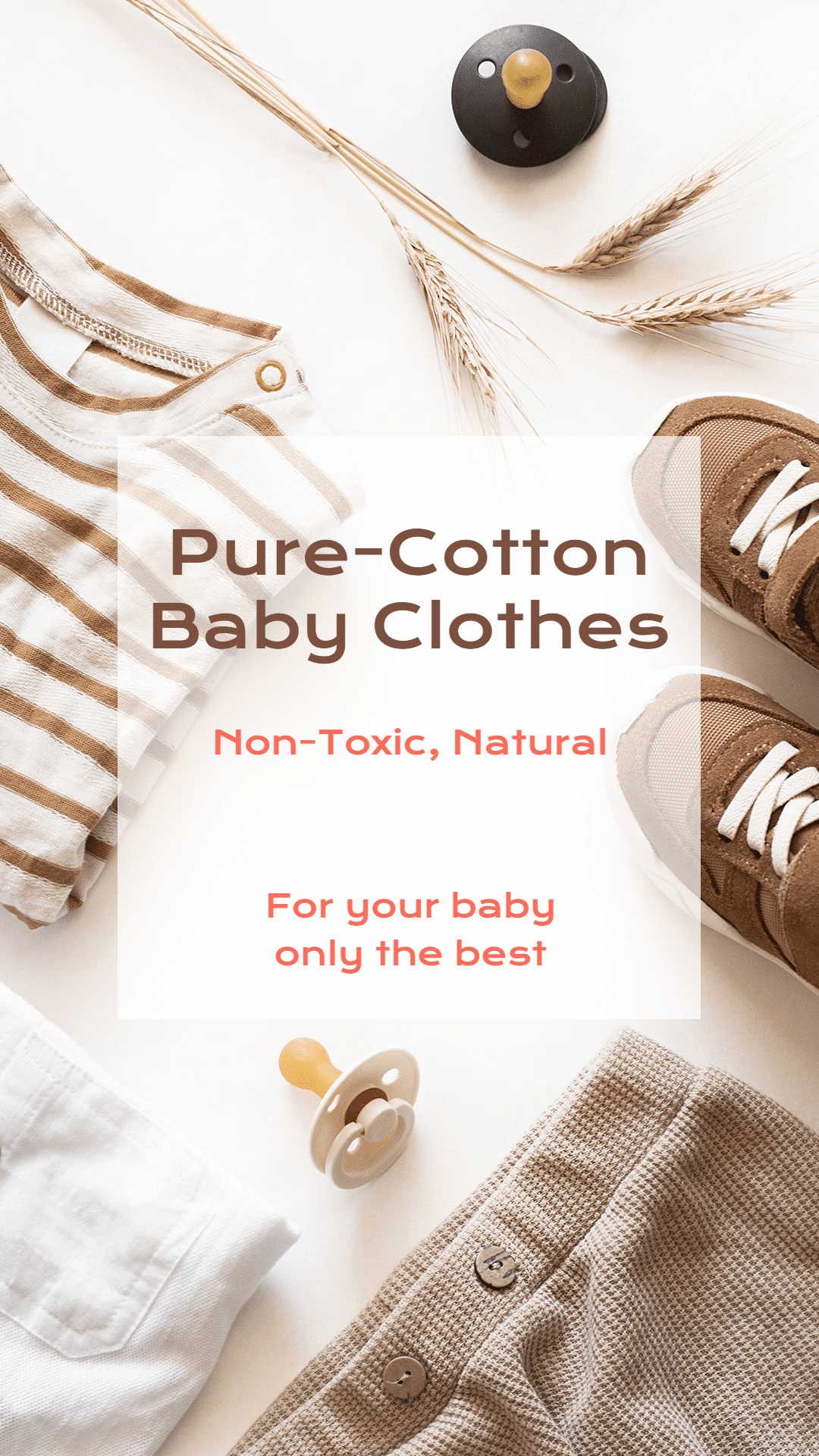 Pure-Cotton Baby Clothing Brand Ecommerce Story预览效果