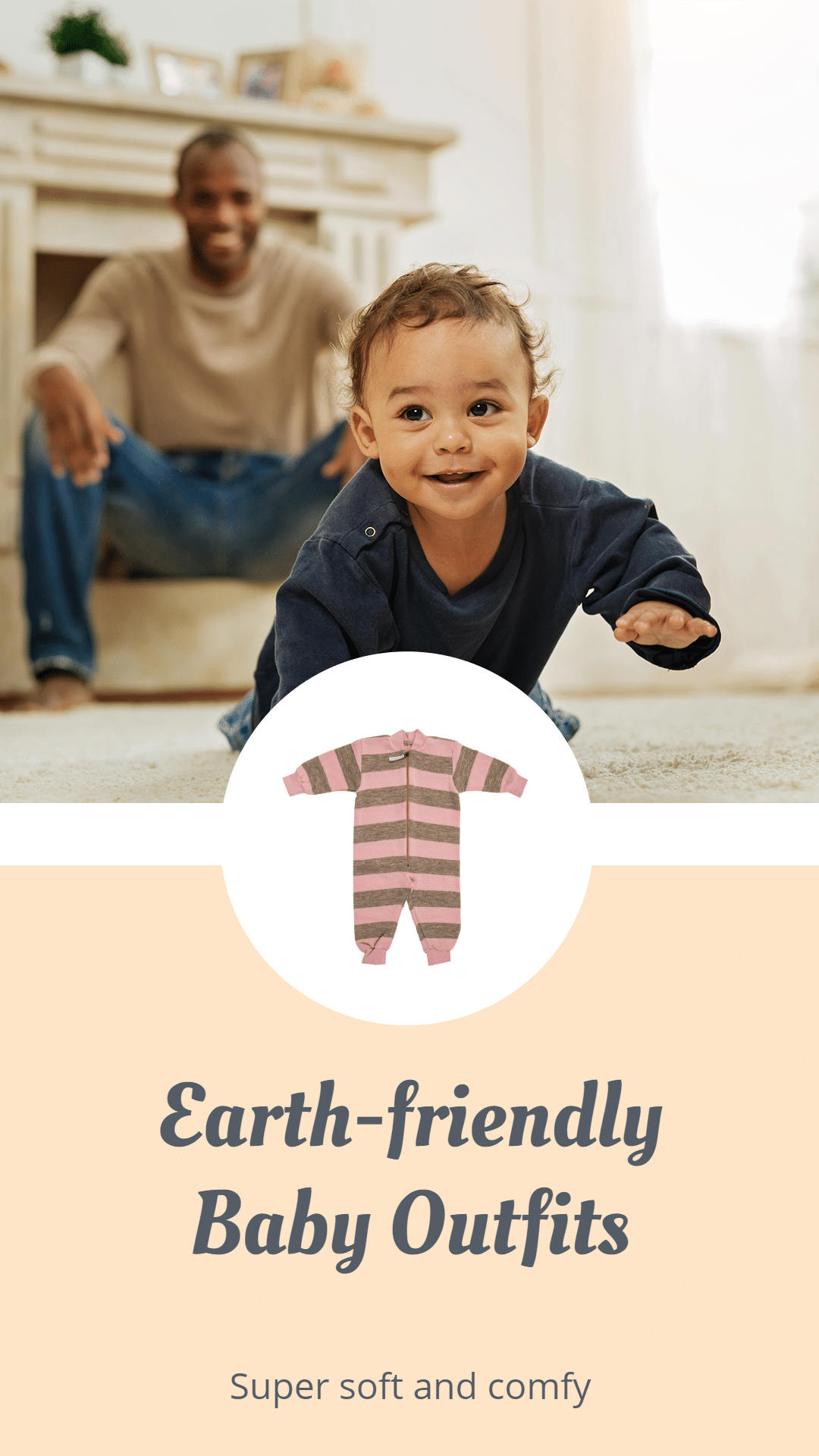 Circle Element Simple Baby Shop Outfits Display Ecommerce Story预览效果