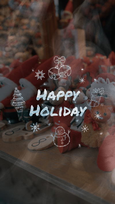 Christmas Santa Claus Toys Greeting Text Instagram Highlight