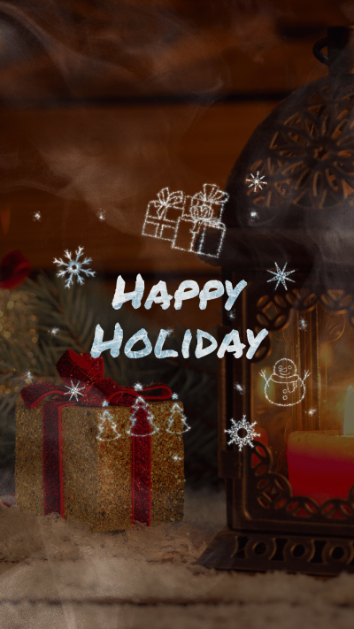 Christmas Gift Boxes Illustration Greeting Text nstagram Highlight