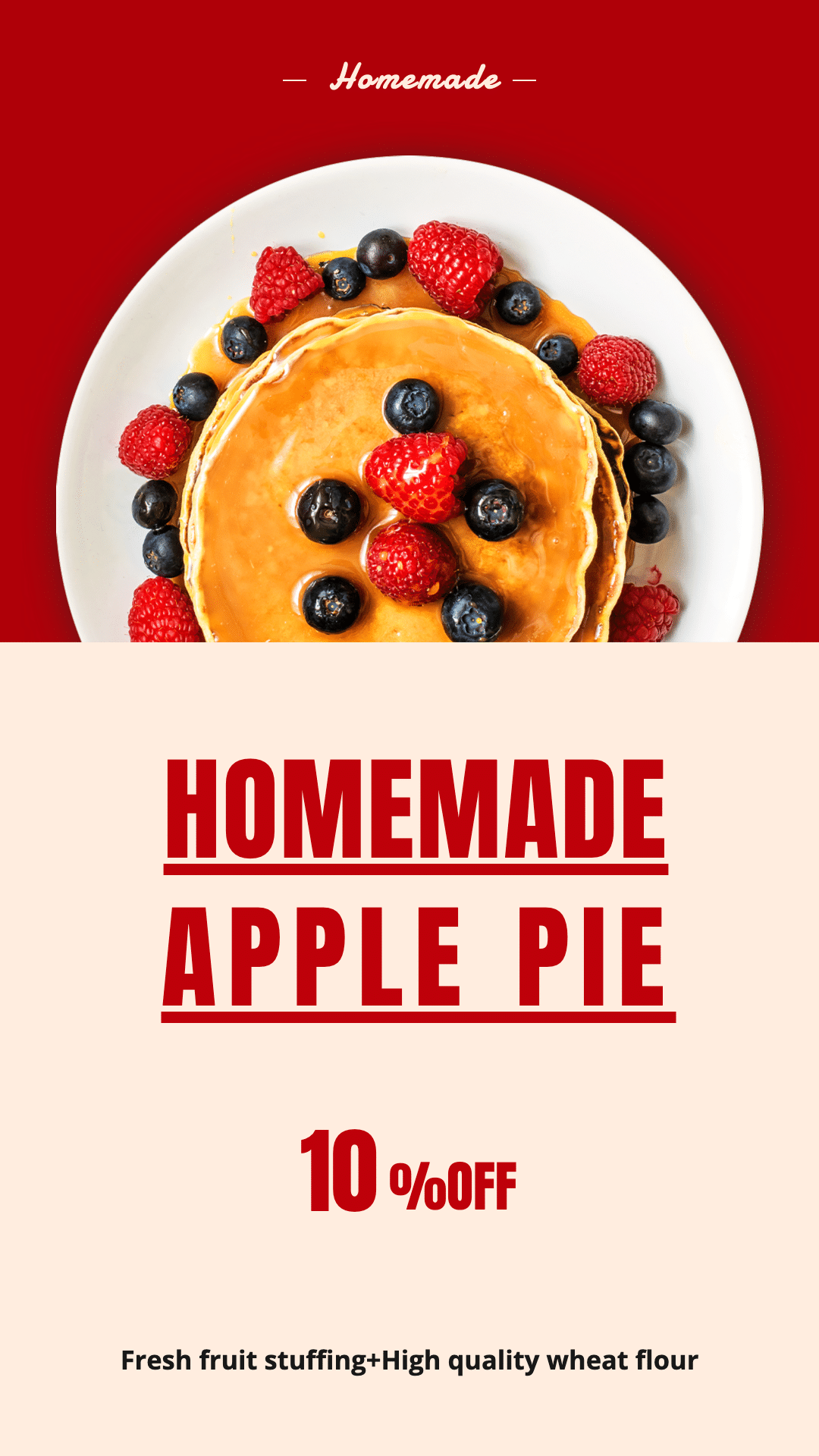Homemade Apple Pie Dessert Shop Ecommerce Story预览效果