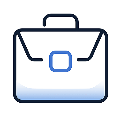 图标图形商务公文包插画公众号次图