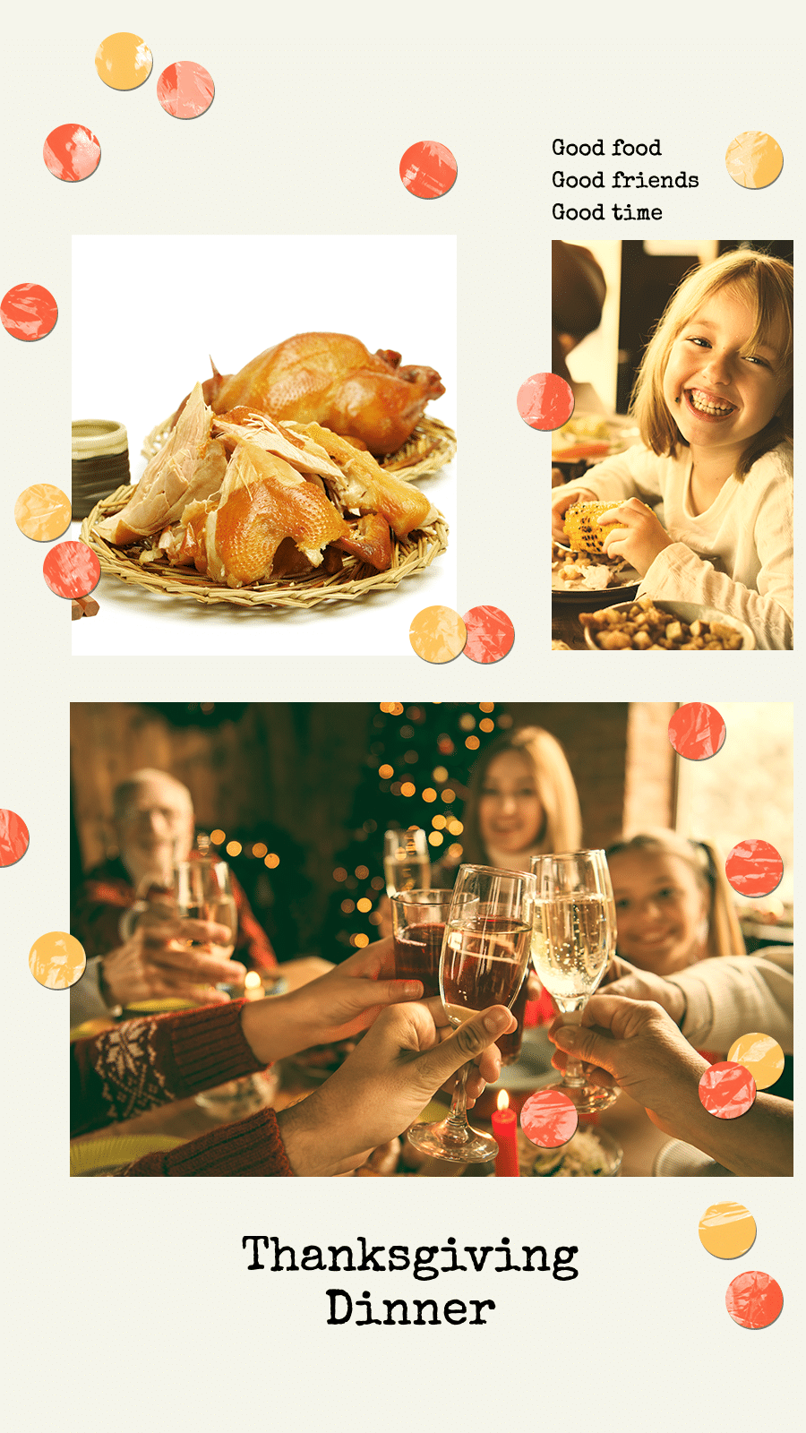 Simple Home Thanksgiving Dinner Photos Instagram Story